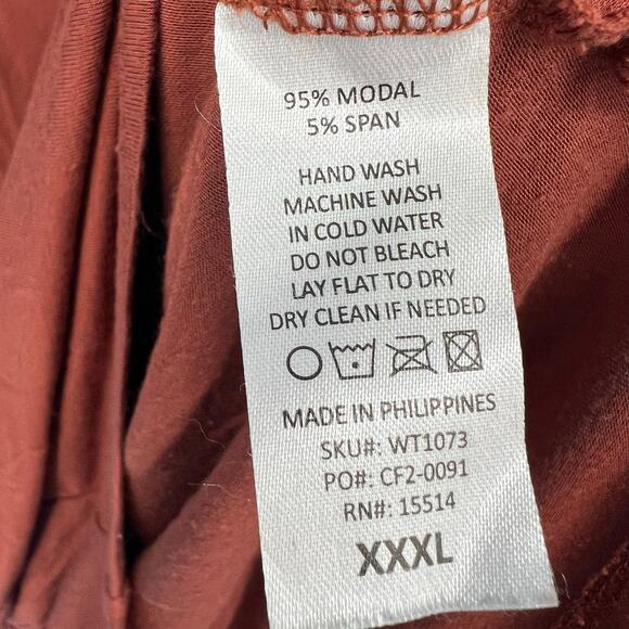 Burnt Orange Bat Wing Shirt - Made by Johnny - XXXL - Picture 5 of 6